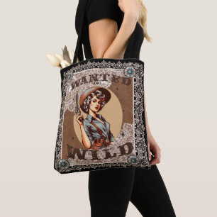 Vintager Western Gewollt und Wild Cowgirl
