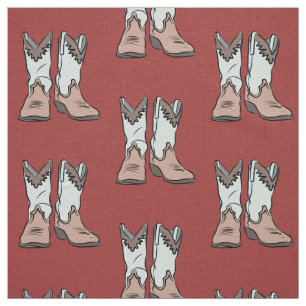 Vintager Western lädt Muster auf Stoff