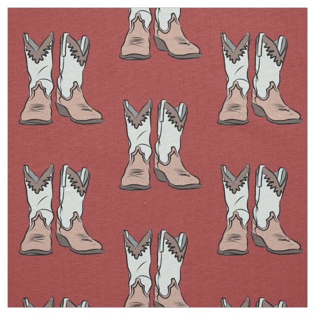 Vintager Western lädt Muster auf Stoff (Muster)