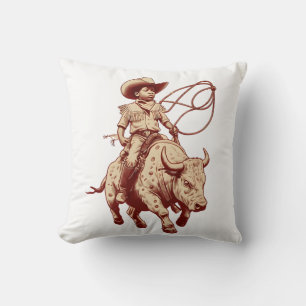 Vintager Western Ride Proud Little Cowboy Kissen