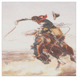 Vintager Western-Rodeo-Cowboy-sträubendes Stoff