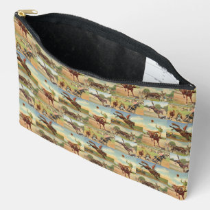 Vintager Western Rodeo Events Cowboys Pferdebullen Zubehörtasche