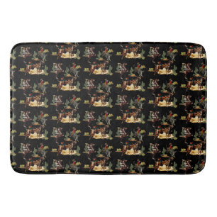 Vintager Western Rodeo Events Cowgirl Cowboy Badematte