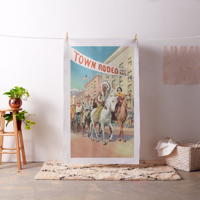 Vintager Western Rodeo Parade - LG Print Stoff (Beispiel)