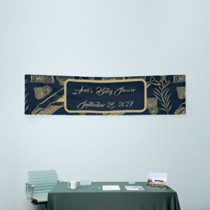 Vintager Whale Blue Banner