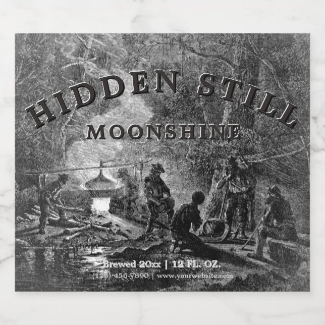 Vintager Whiskey Bierflaschenetikett (Einzelnes Label)