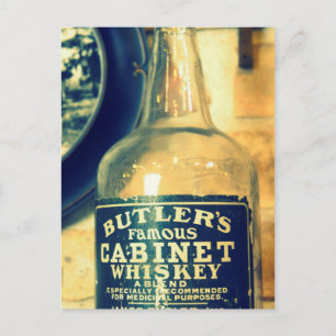 Vintager Whiskey Postkarte