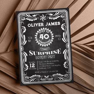 Vintager Whiskey zum Geburtstag Einladung jeden Al
