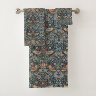 Vintager William Morris Strawberry-Dieb Badhandtuch Set