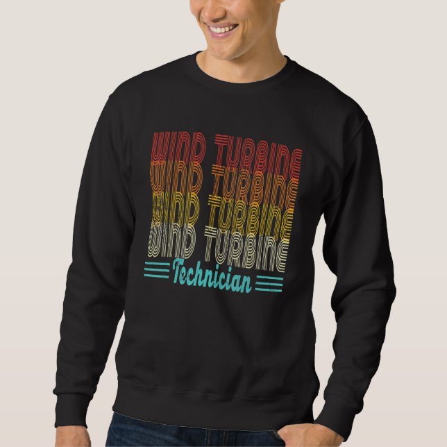 Vintager Windkrafttechniker Sweatshirt (Vorderseite)