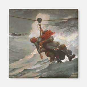 Vintager Winslow Homer - Die Lebenslinie Magnet