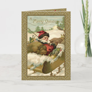Vintager Winter Santa Maria degli Angeli Feiertagskarte