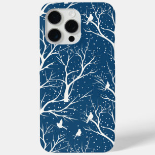 Vintager Winter Sky Weißer Vogelschutz Schneeflock Case-Mate iPhone Hülle