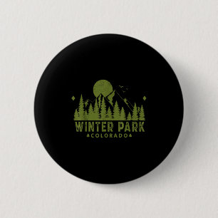 Vintager Winterpark Colorado Wandern neben dem Was Button