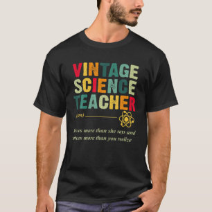Vintager Wissenschaftslehrer Definition Funny Grap T-Shirt