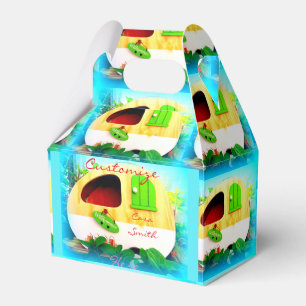 Vintager Wohnmobil für individuelle Retro Geschenkschachtel