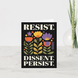 Vintager Wohnsitz Dissent Persist Floral Womens Karte