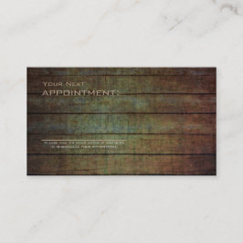 Vintager Woodgrainheimwerker-Bautischler Terminkarte