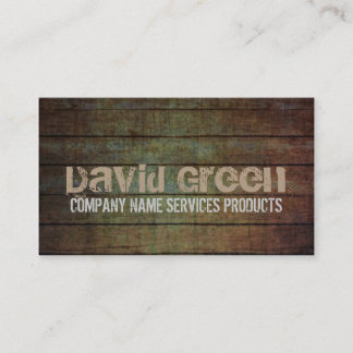 Vintager Woodgrainheimwerker-Bautischler Visitenkarte