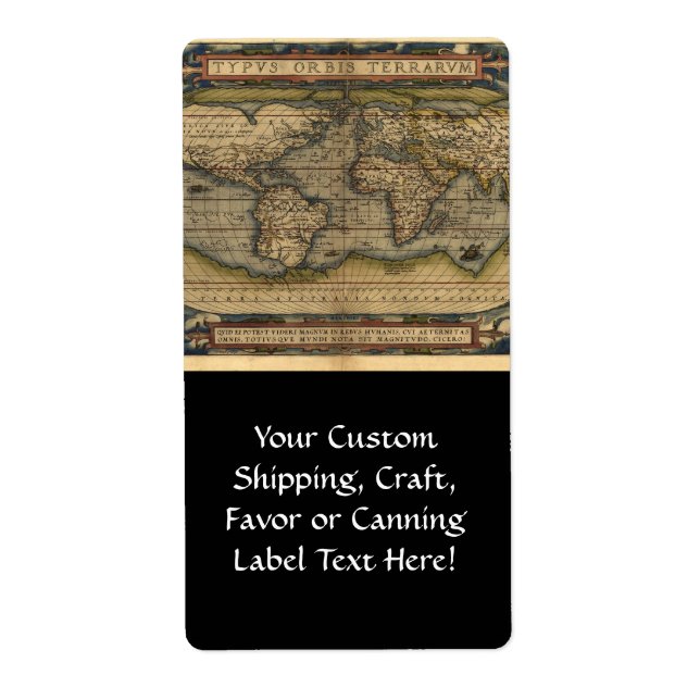 Vintager World Map Atlas Historisches Design (Vorne)