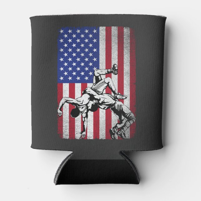 Vintager Wrestling vereitelt den Kampf der amerika Dosenkühler (Vorderseite)