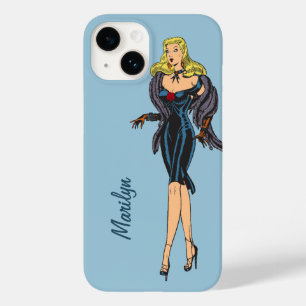 Vintager wunderschöner Glamour Girl Retro Blonde P Case-Mate iPhone 14 Hülle