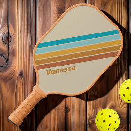 Vintager Wüstenbogen mit Namen gestrichen Pickleball Schläger