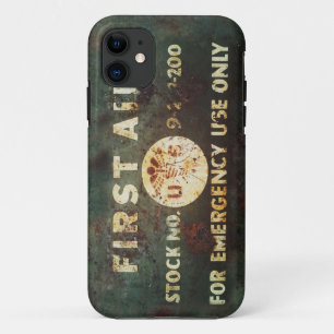 Vintager WWII Erstes ERSTE HILFE iPhone 5 Fall Case-Mate iPhone Hülle