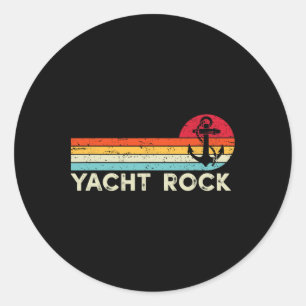 Vintager Yachtrock Runder Aufkleber