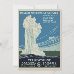 Vintager Yellowstone Nationalpark Alte Treue