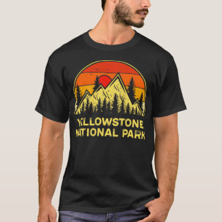 Vintager Yellowstone Nationalpark Bergsee-Zauber T-Shirt