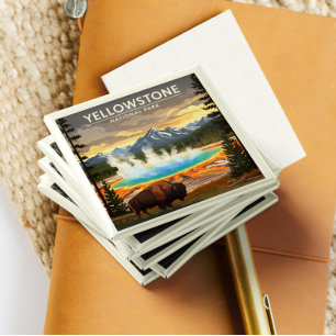 Vintager Yellowstone-Nationalpark Magnet