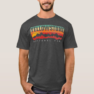 Vintager Yellowstone-Nationalpark Männer und Fraue T-Shirt