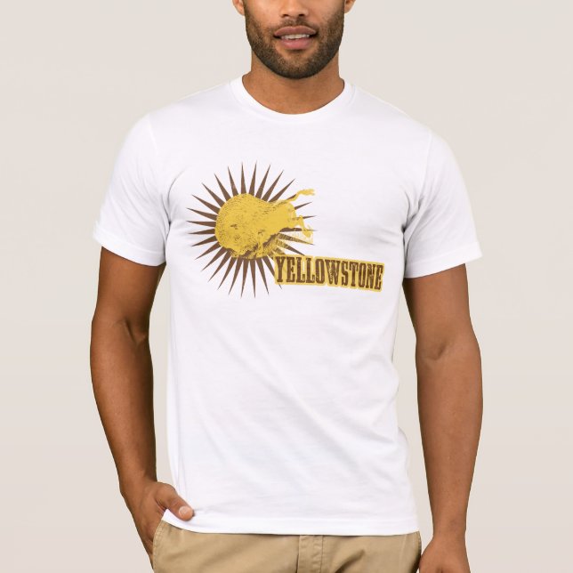 Vintager Yellowstone-T - Shirt (Vorderseite)
