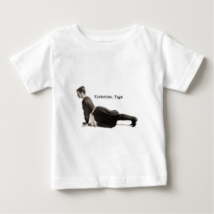 Vintager Yoga-Hund Baby T-shirt