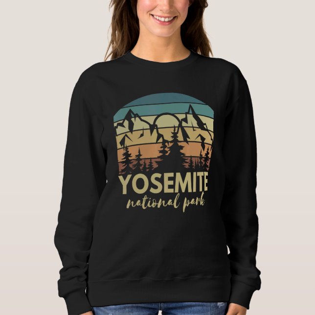 Vintager Yosemite Nationalpark California Sweatshirt (Vorderseite)