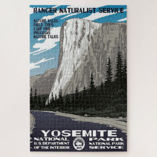 Vintager Yosemite Nationalpark Naturpark Californi Puzzle