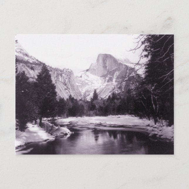 Vintager Yosemite-Nationalpark Postkarte (Vorderseite)