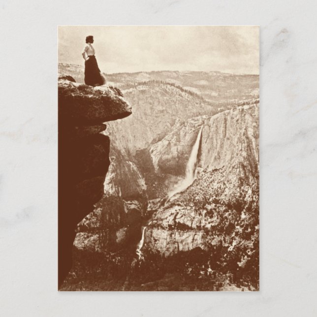 Vintager Yosemite-Nationalpark Postkarte (Vorderseite)