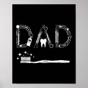 Vintager Zahnarzt Vater Vater Großvater Vater Tag Poster