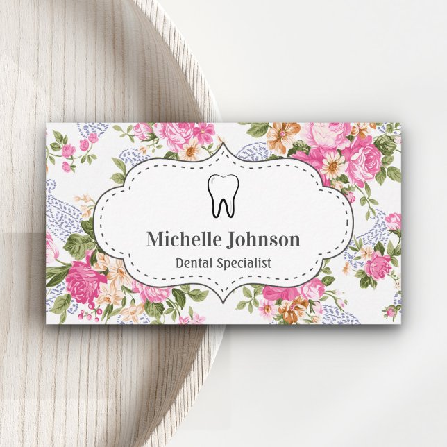 Vintager Zahnarzt Visitenkarte (Von Creator hochgeladen)