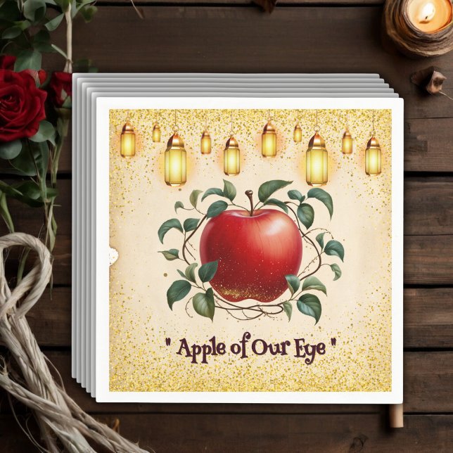 Vintager Zauberappel unserer Babydusche Serviette (Von Creator hochgeladen)