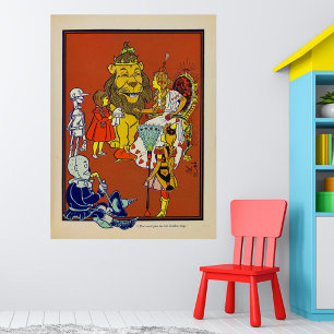 Vintager Zauberer für OZ - Großdruck Poster