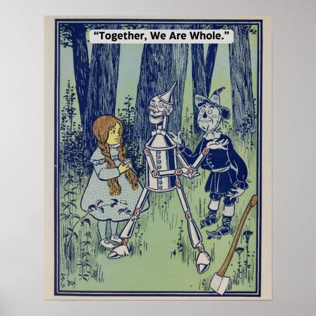 Vintager Zauberer für OZ Poster - Gemeinsam sind w (Vorne)