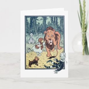 Vintager Zauberer für Oz-Zeichen, Gelbe Ziegelstra Karte