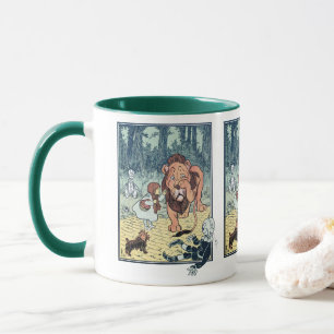 Vintager Zauberer für Oz-Zeichen, Gelbe Ziegelstra Tasse