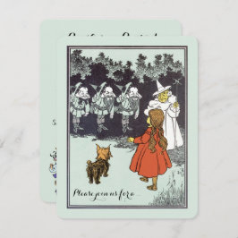 Vintager Zauberer Oz Dorothy Munchkins Geburtstag Einladung