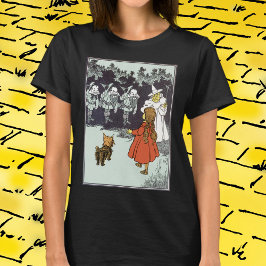 Vintager Zauberer Oz Dorothy Toto Glinda Munchkins T-Shirt