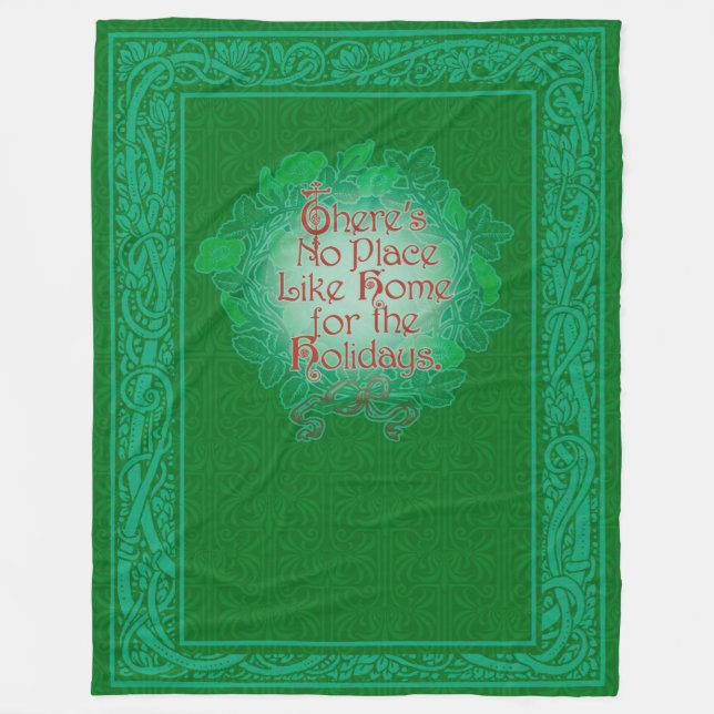 Vintager Zauberer Oz Fleece Weihnachtsblanket (Vorderseite)