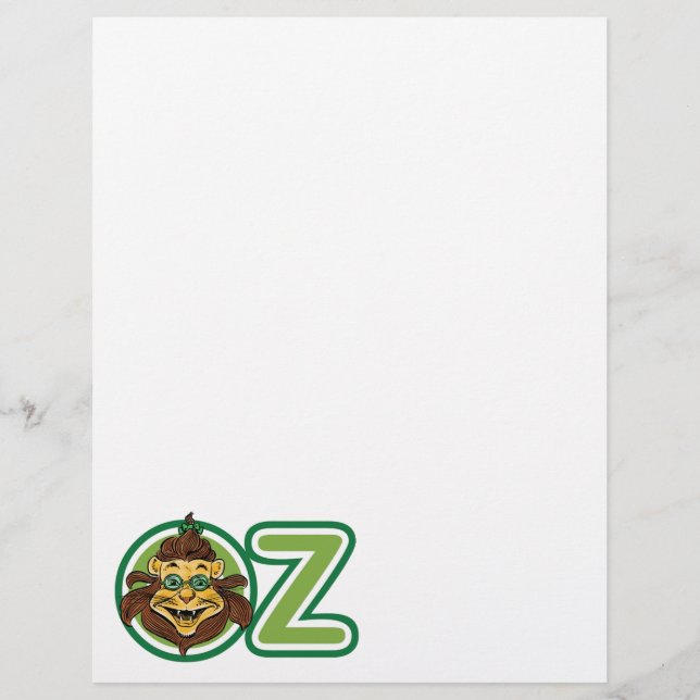 Vintager Zauberer Oz, Löwe im Buchstaben O (Vorderseite)